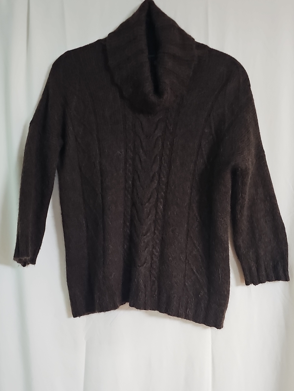 Banana Republic Brown Fuzzy Knit Sweater - XS
